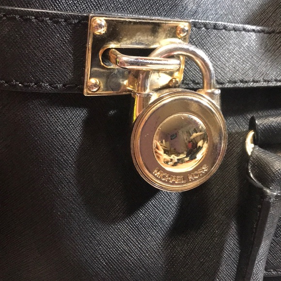 Michael Kors Black Lock & Key Handbag - Picture 4 of 8